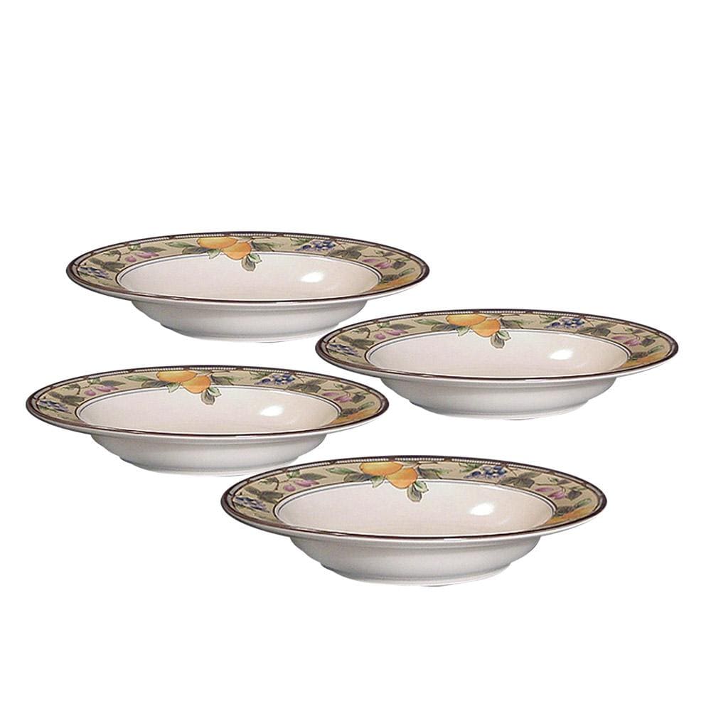 Garden Harvest® Set of 4 Rim Soup Bowls