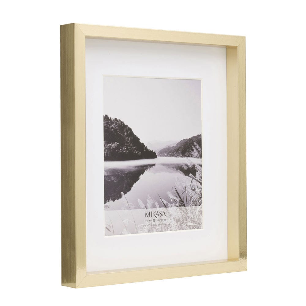Gold 12 x 14 Gallery Frame, Matted to 8 x 10