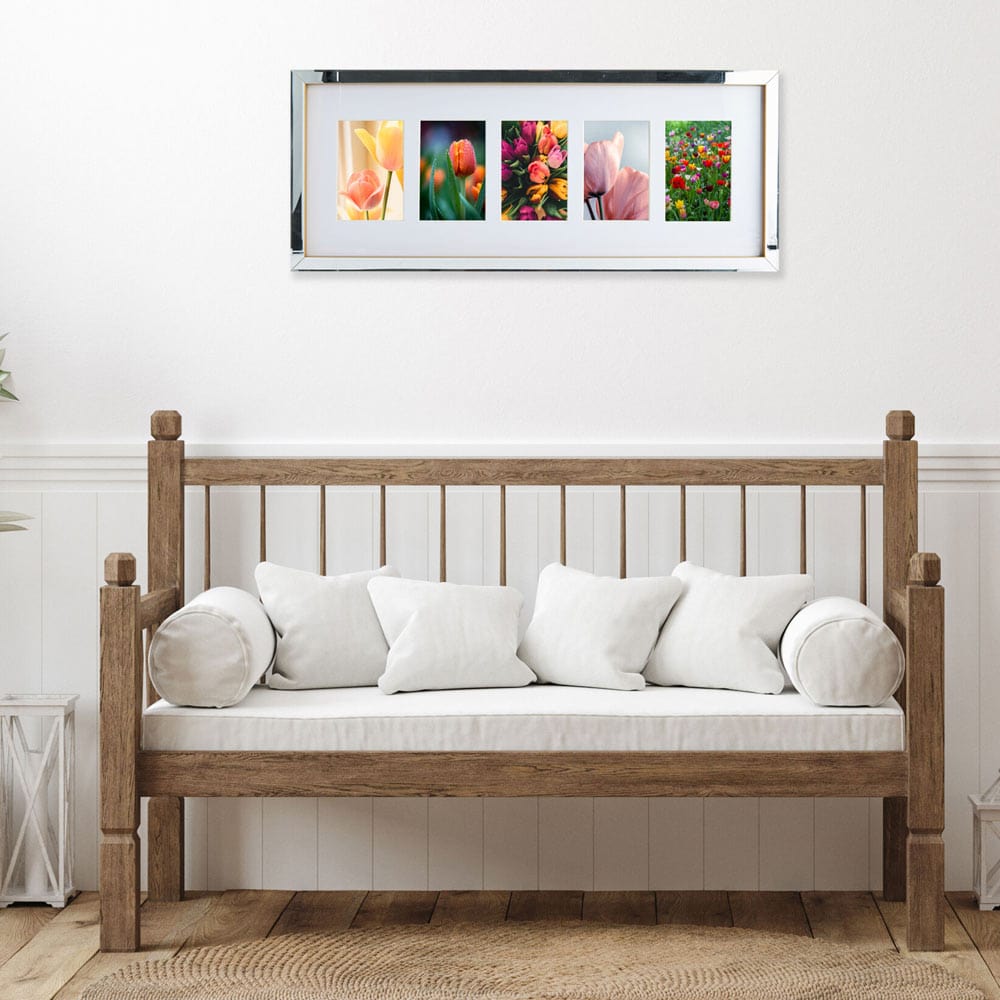 Gold Mirror 5 Openings Collage Gallery Frame