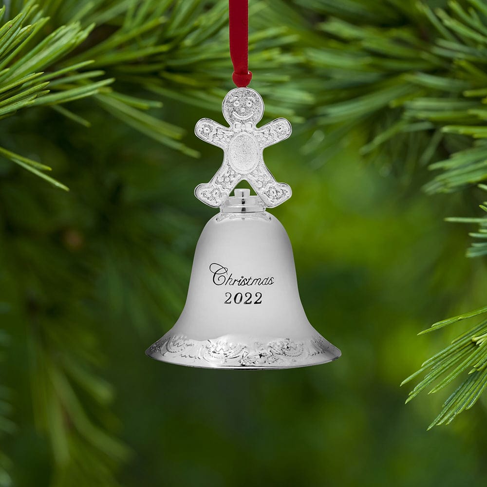 Grande Baroque 2022 Silver Plated Bell Ornament 28th Edition