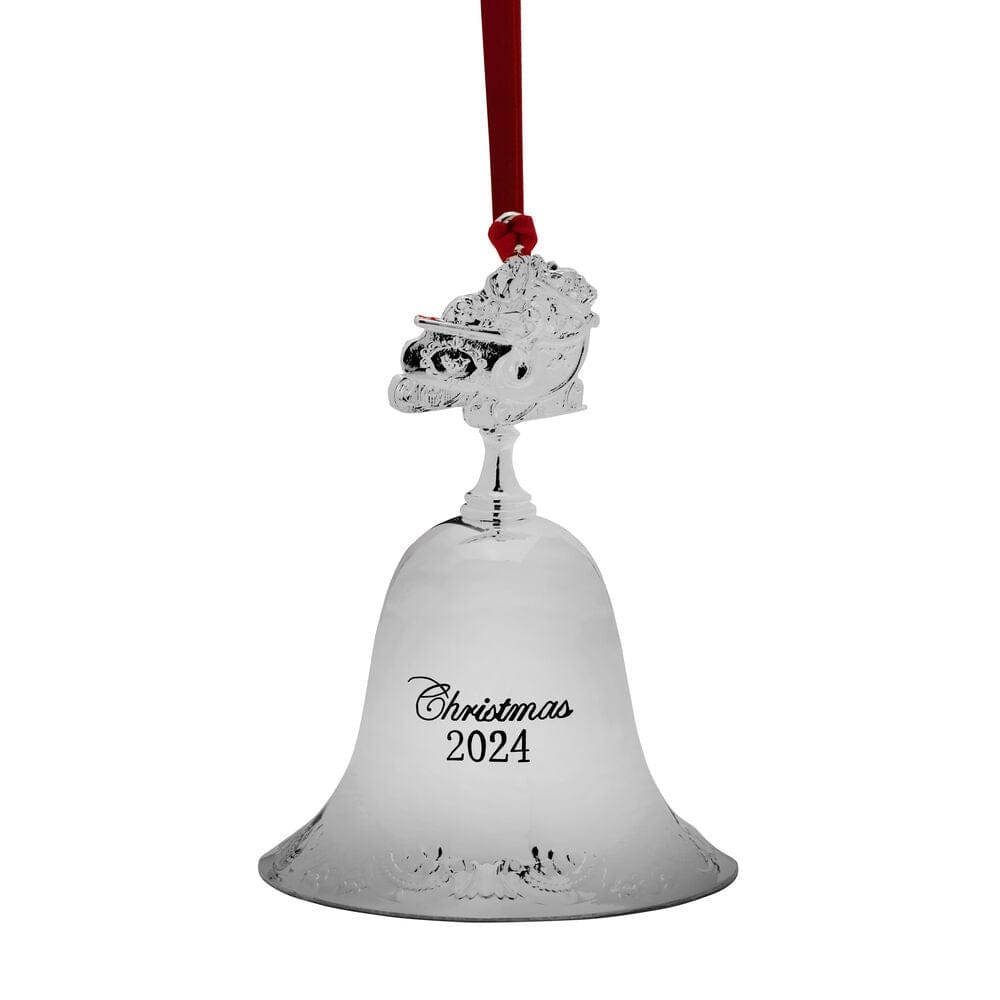 2024 Silver Plate Grande Baroque Bell Ornament, 30th Edition