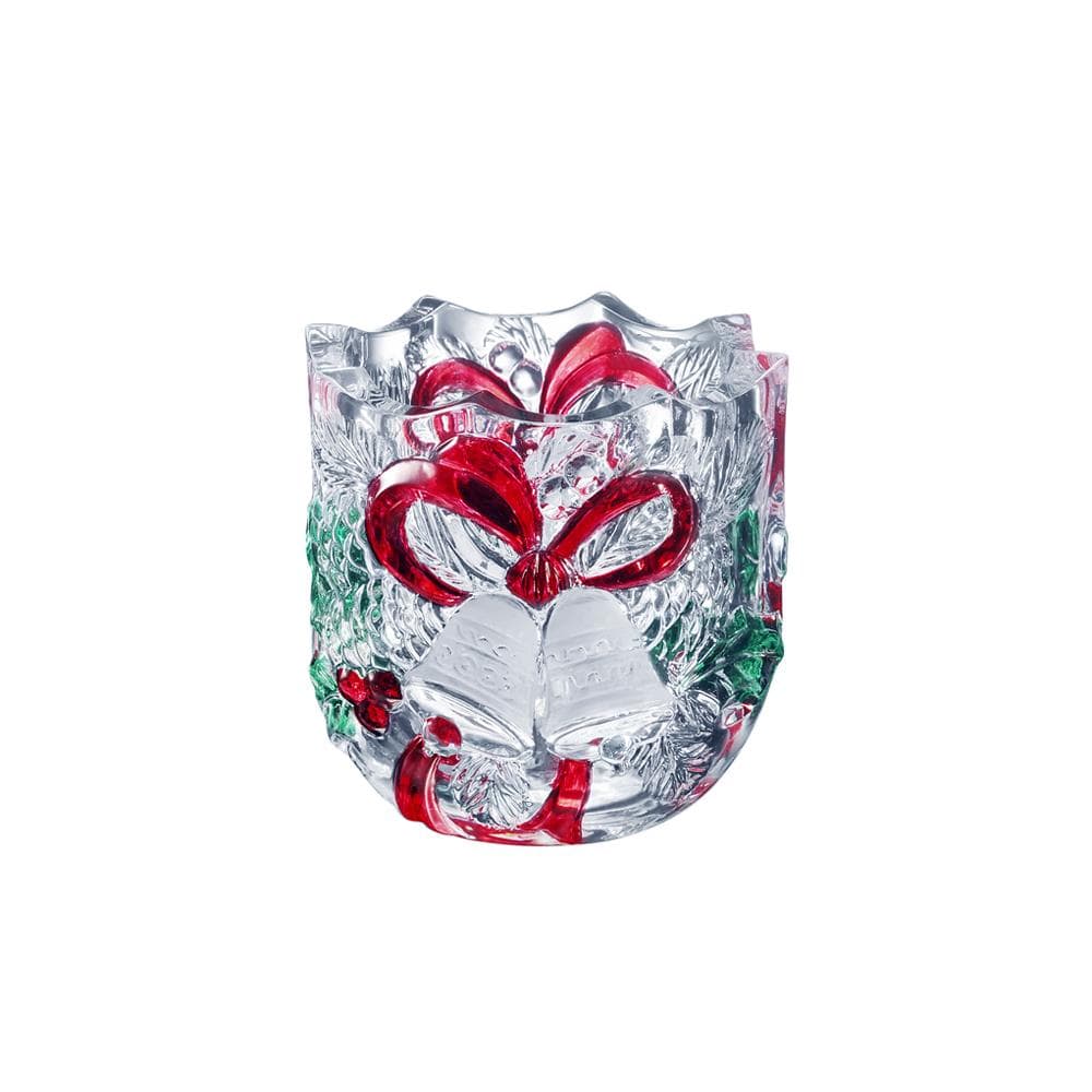 Holiday Bells Glass Votive