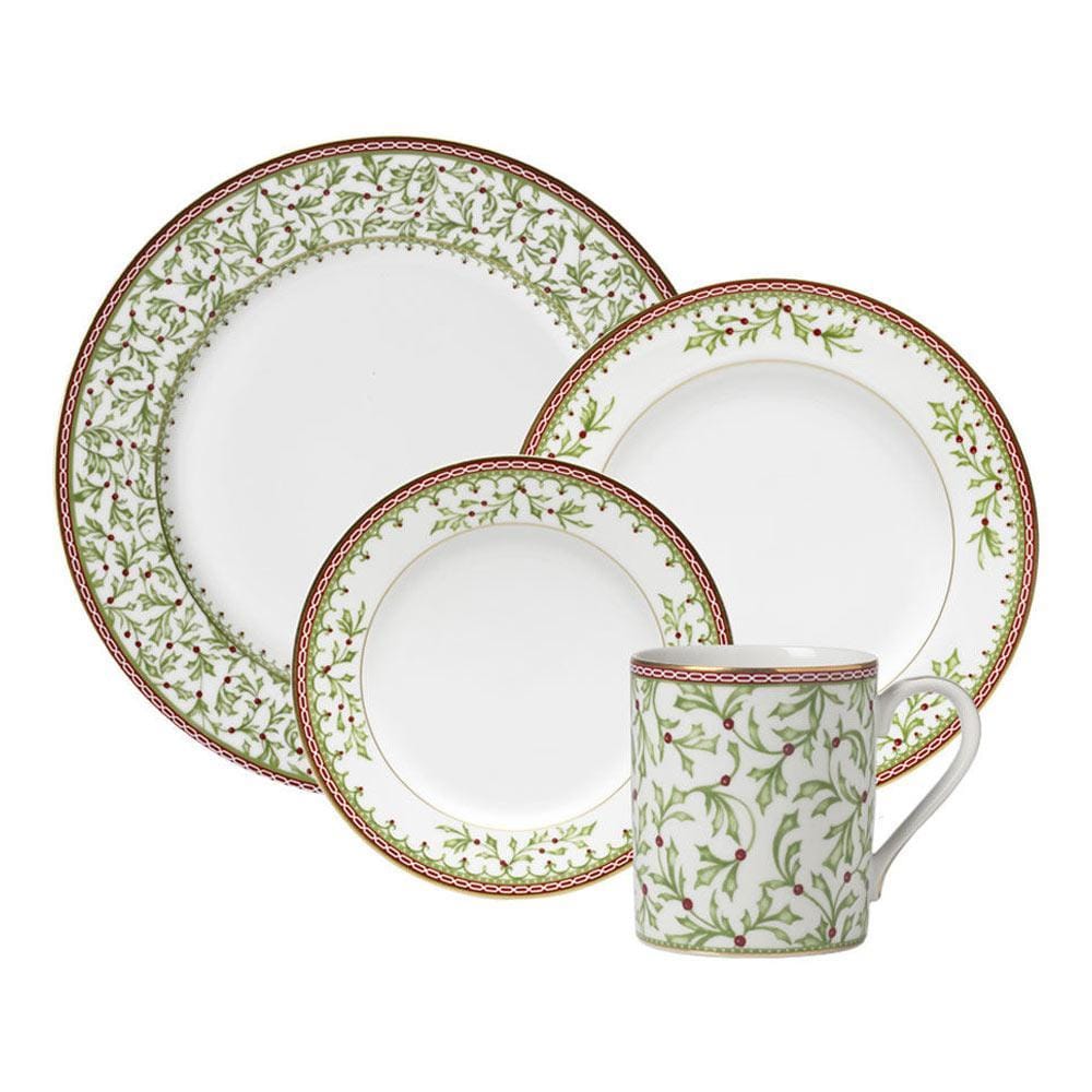 Holiday Traditions 16 Piece Dinnerware Set, Service for 4