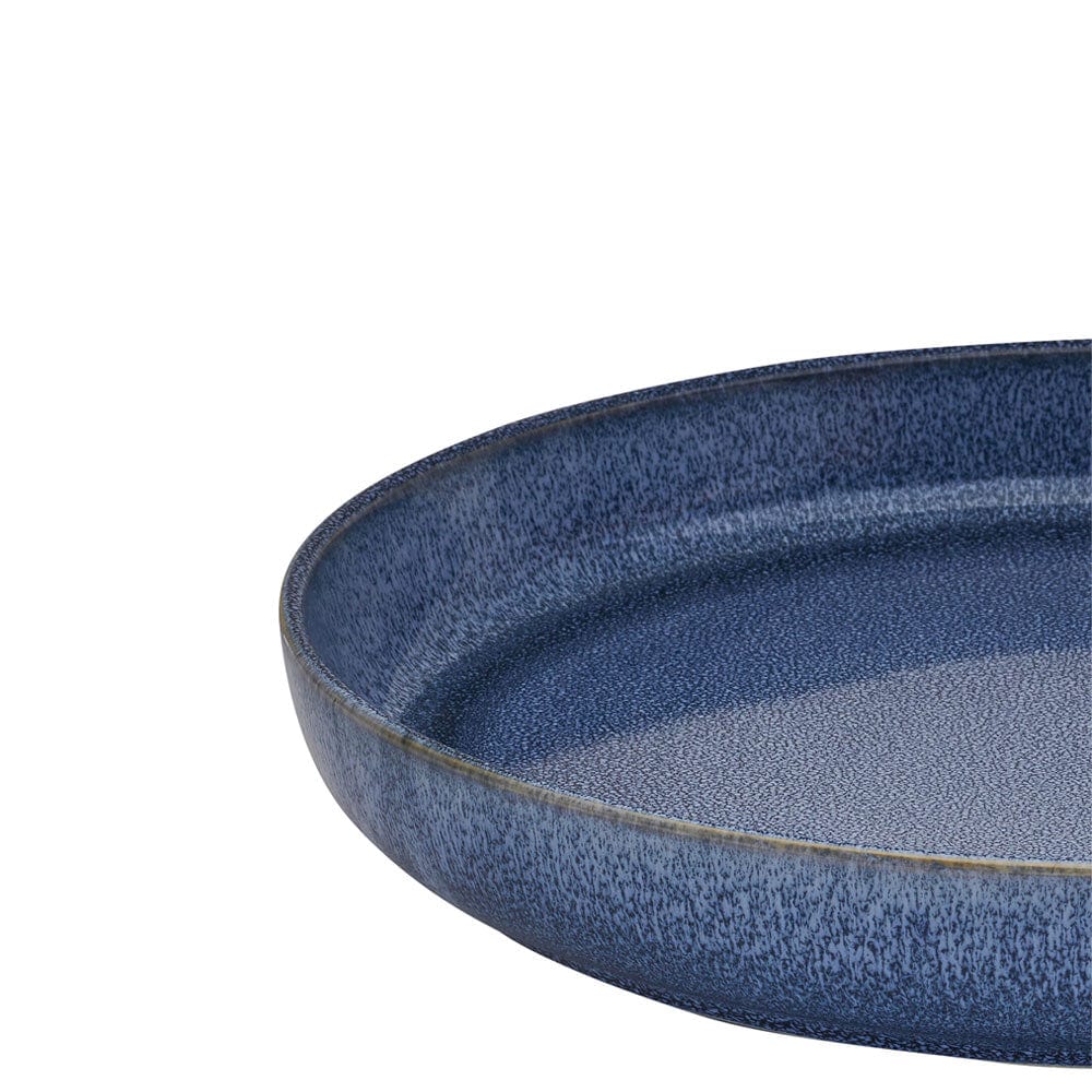 Huxley Blue 9 Piece Dinnerware Bowl Set, Service for 3
