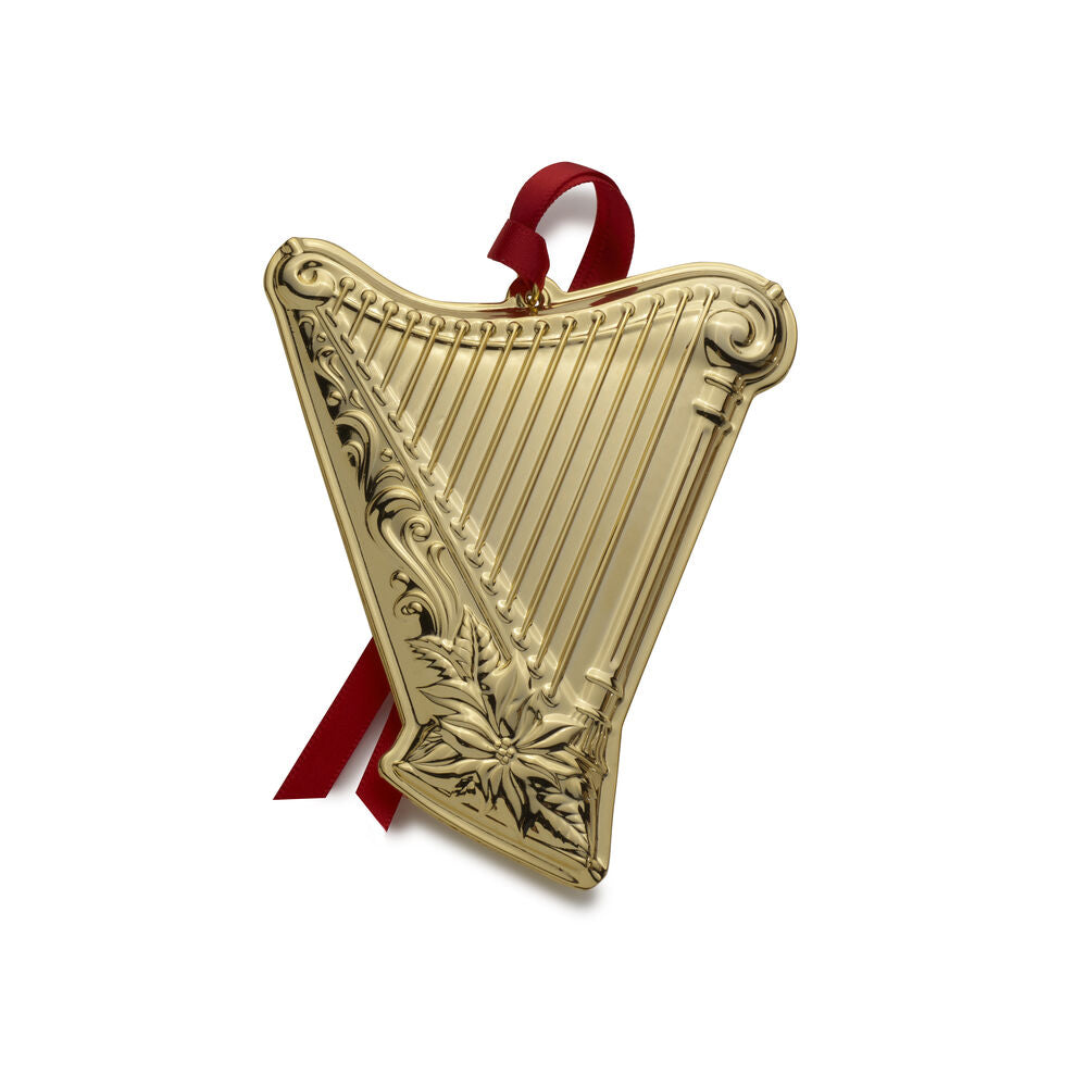 2024 Gold Plated Harp Musical Instrument Ornament, 3rd Edition