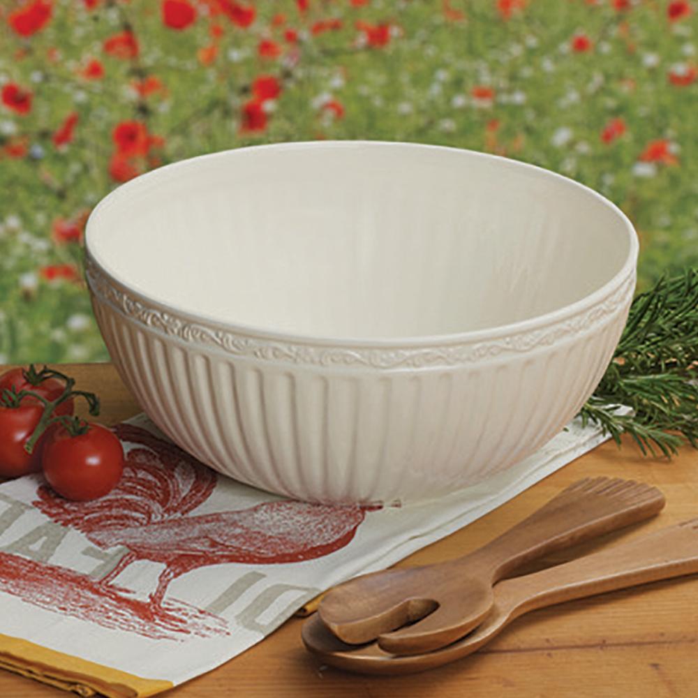 Italian Countryside® Salad Serving Bowl with Serving Utensils