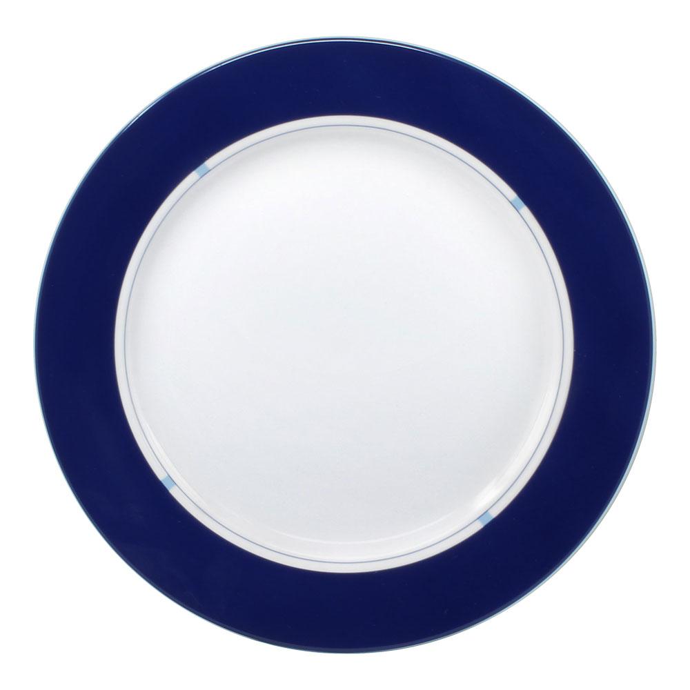 Jet Set Blue Accent Dinner Plate