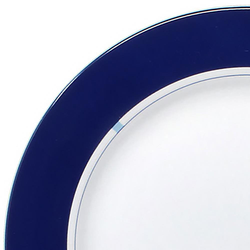 Jet Set Blue Accent Dinner Plate