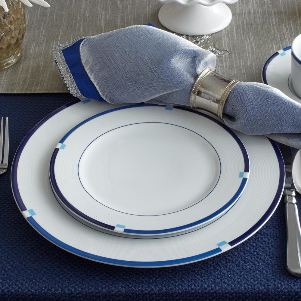 Jet Set Blue Dinner Plate