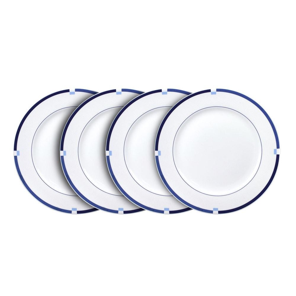 Jet Set Blue Set of 4 Salad Plates