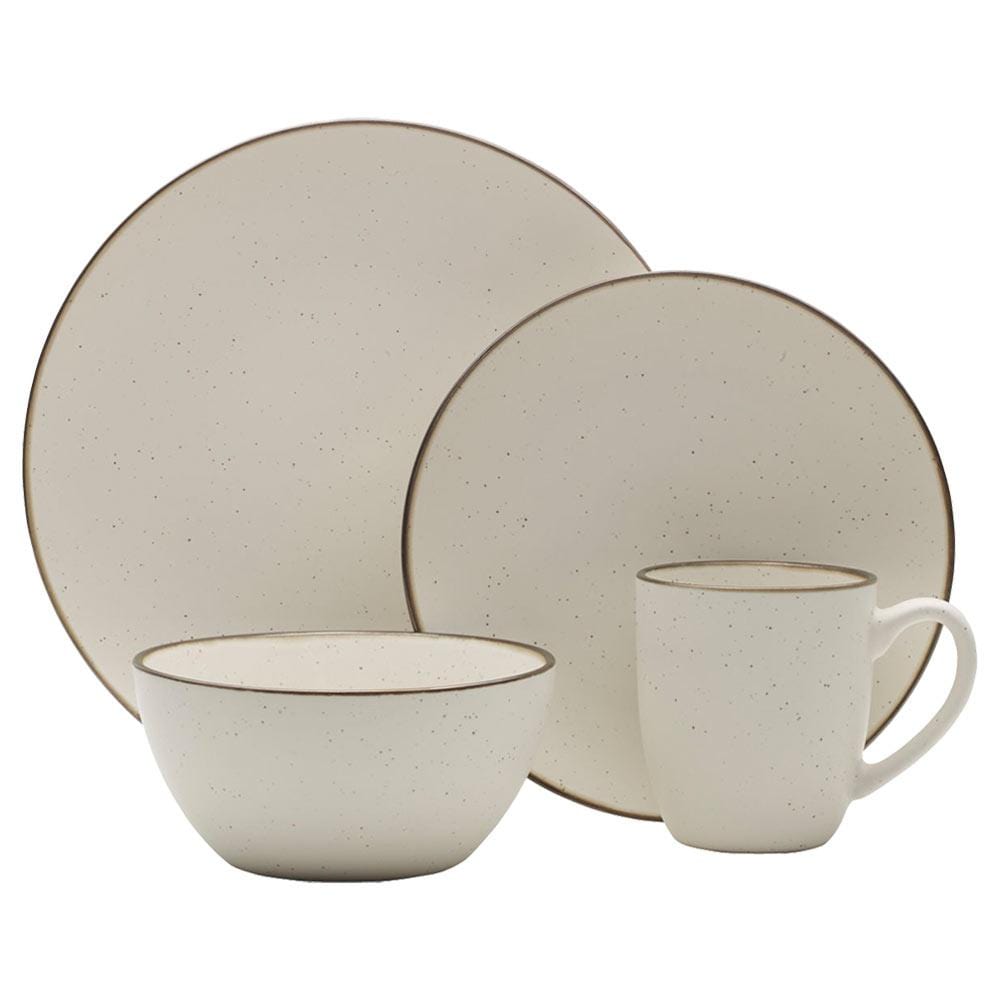Juliana Cream 16 Piece Dinnerware Set, Service for 4