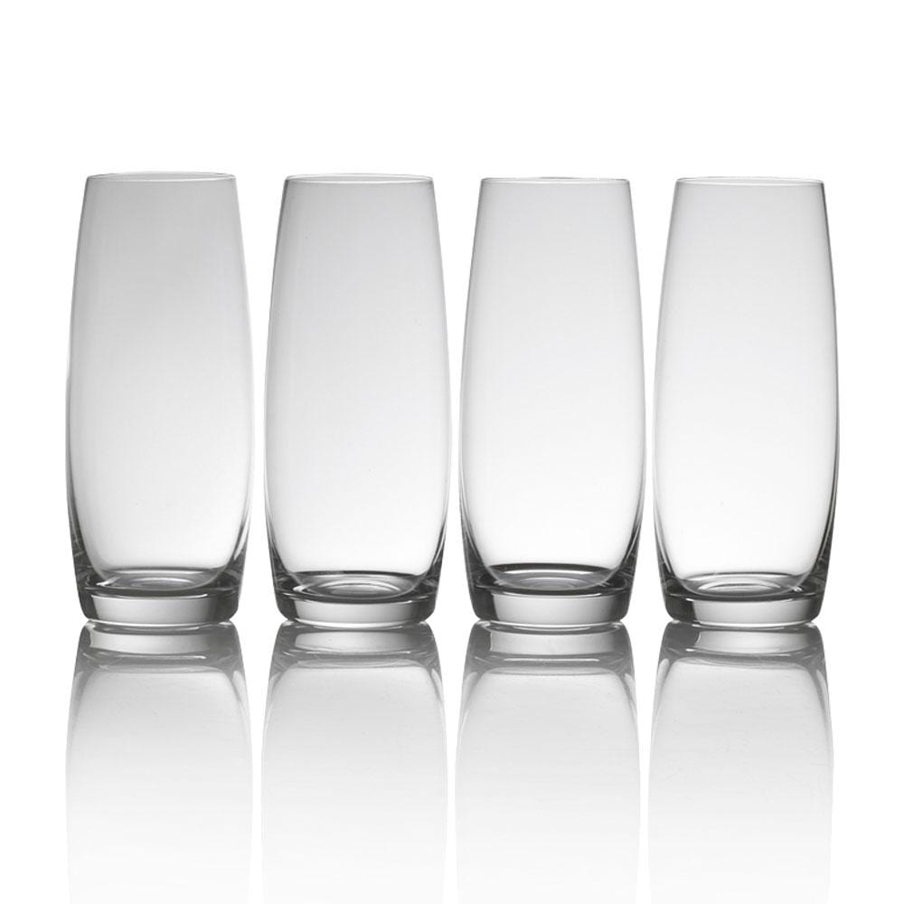 Julie Set of 4 Stemless Flute Glasses
