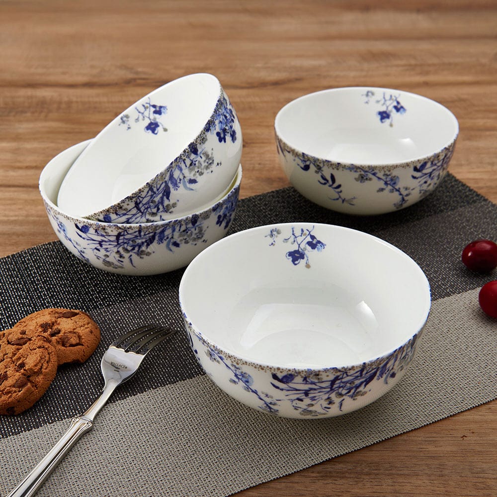 Kaia Platinum Set of 4 All Purpose Bowls