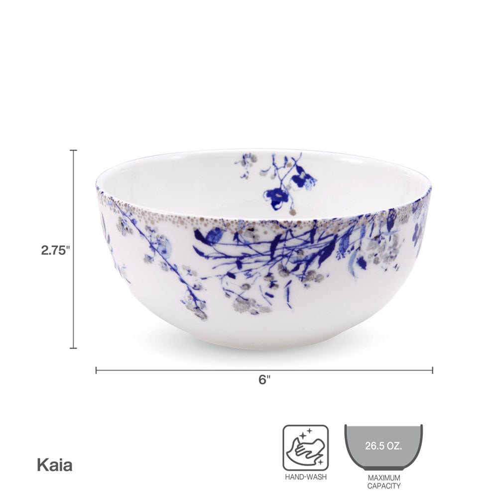 Kaia Platinum Set of 4 All Purpose Bowls