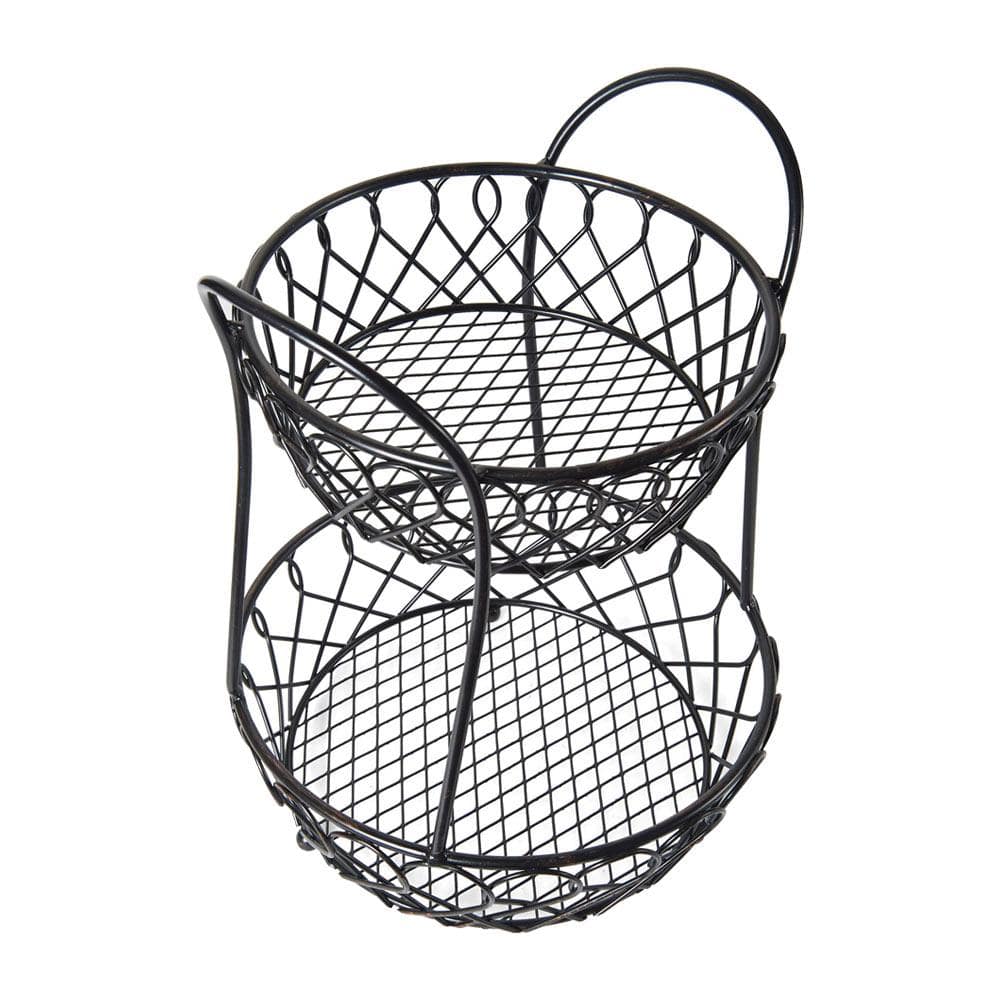Lattice 2 Tier Countertop Storage Basket