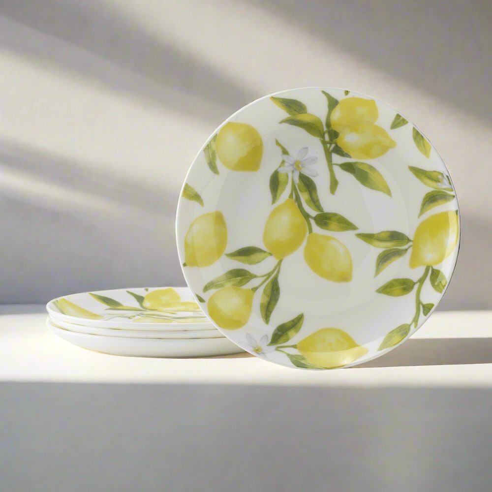 Lemons Set of 4 Appetizer Plates