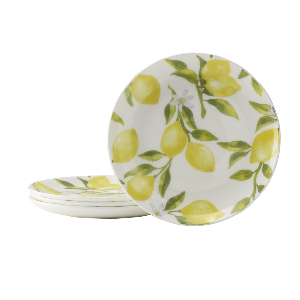 Lemons Set of 4 Appetizer Plates