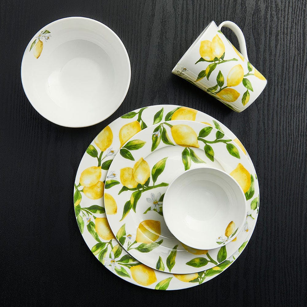 Lemons Set of 4 Dinner Plates