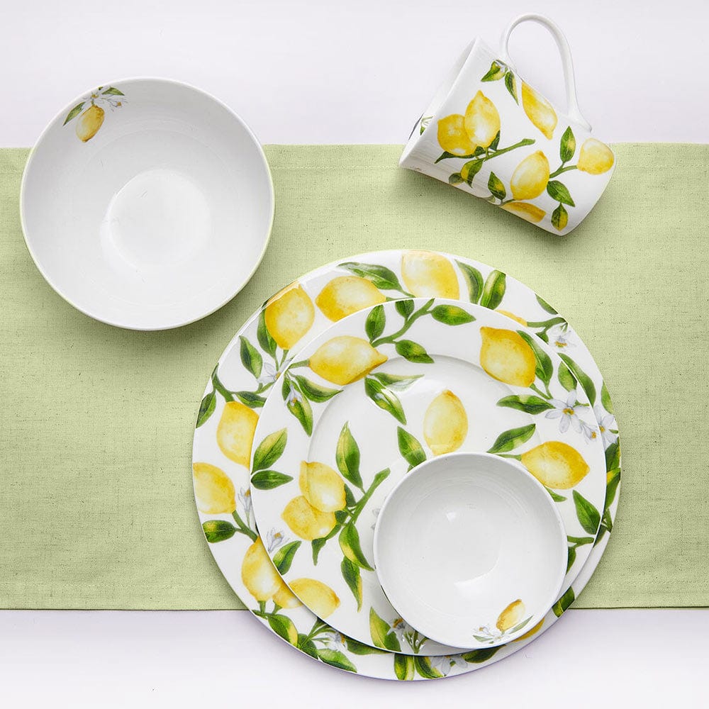 Lemons Set of 4 Dinner Plates