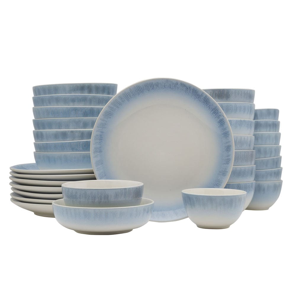 Logan Blue 32 Piece Dinnerware Set, Service for 8