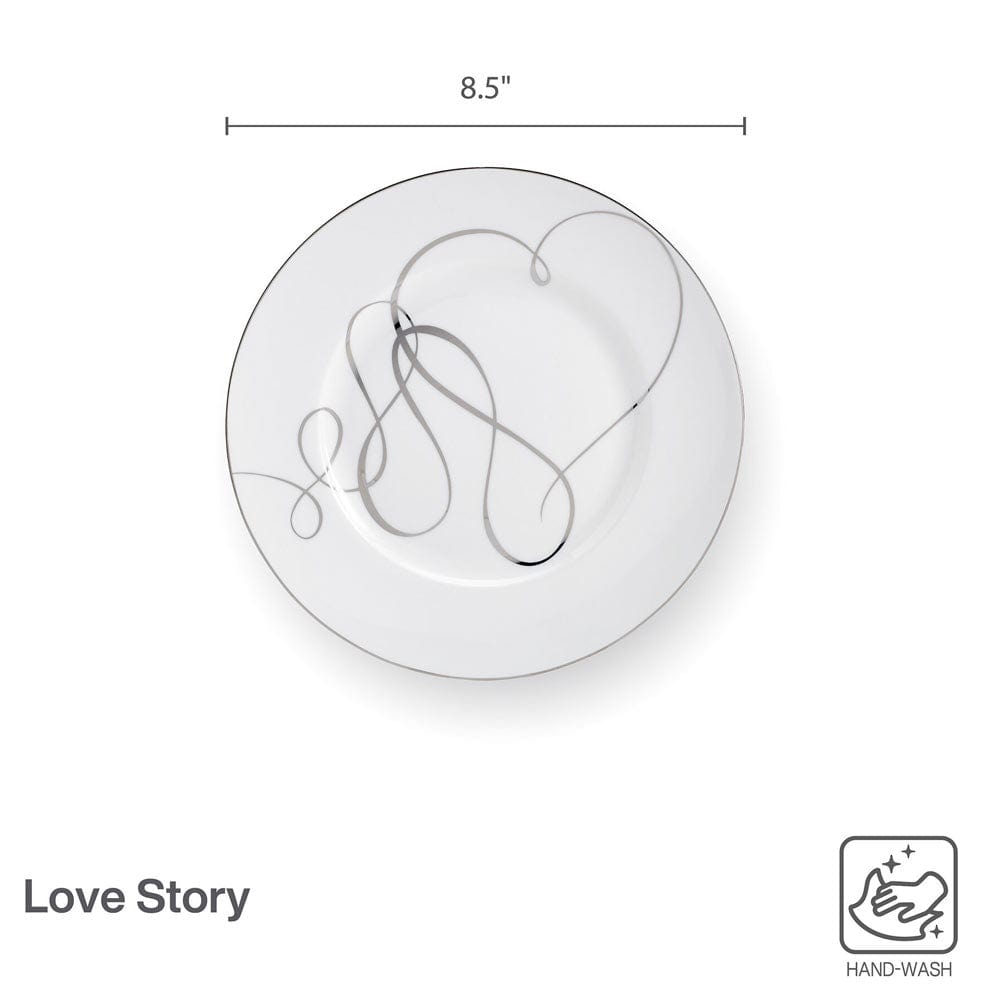 Love Story Set of 4 Salad Plates