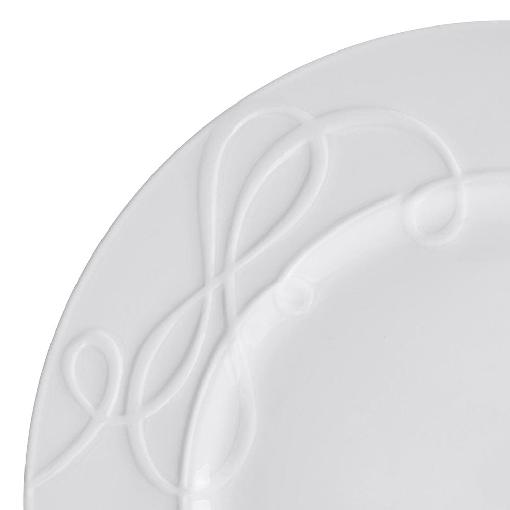 Love Story White 18 Piece Dinnerware Set, Service for 6