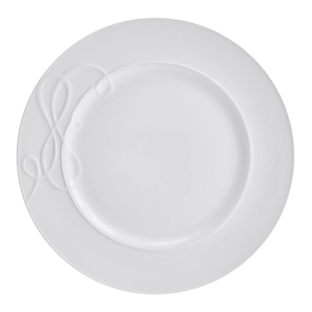 Love Story White 18 Piece Dinnerware Set, Service for 6