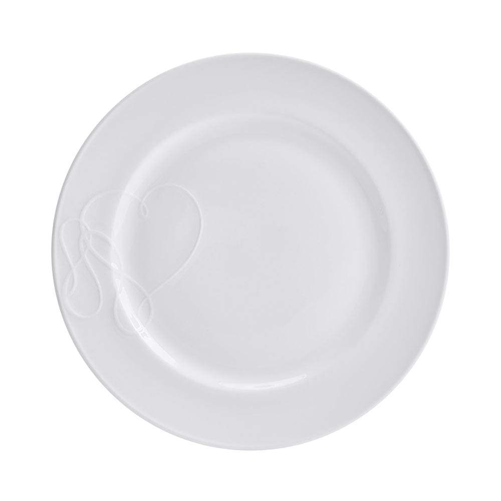 Love Story White 18 Piece Dinnerware Set, Service for 6