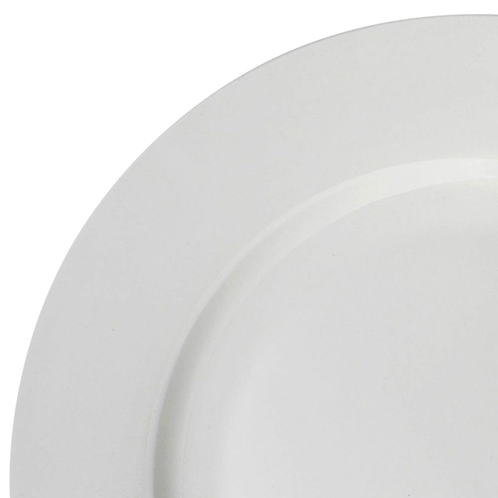 Lucerne White Dinner Plate