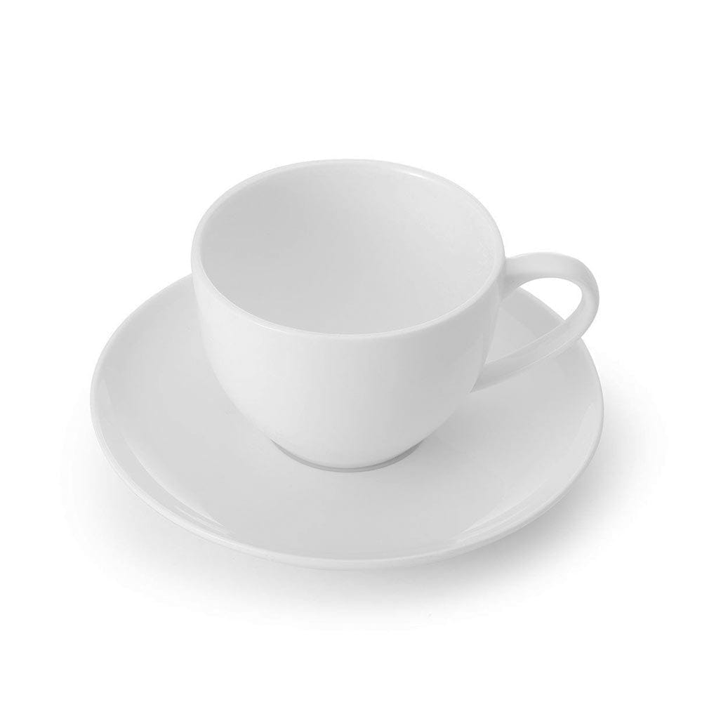 Lucerne White Tea Cup and Saucer