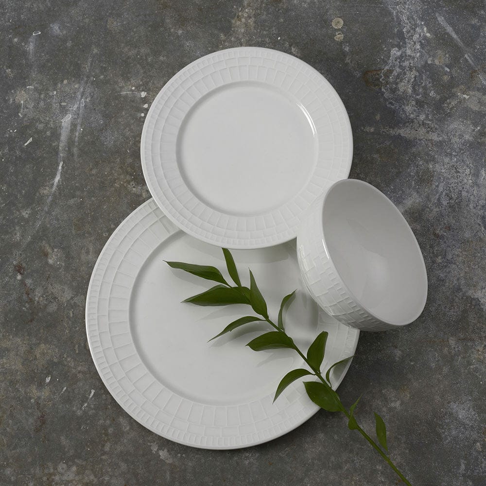 Lux 12 Piece Dinnerware Set, Service for 4