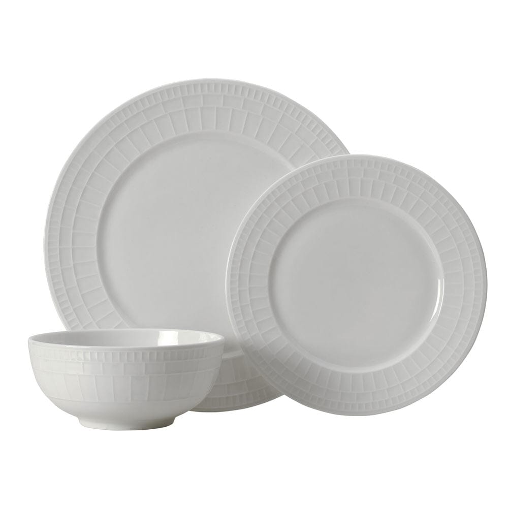 Lux 12 Piece Dinnerware Set, Service for 4