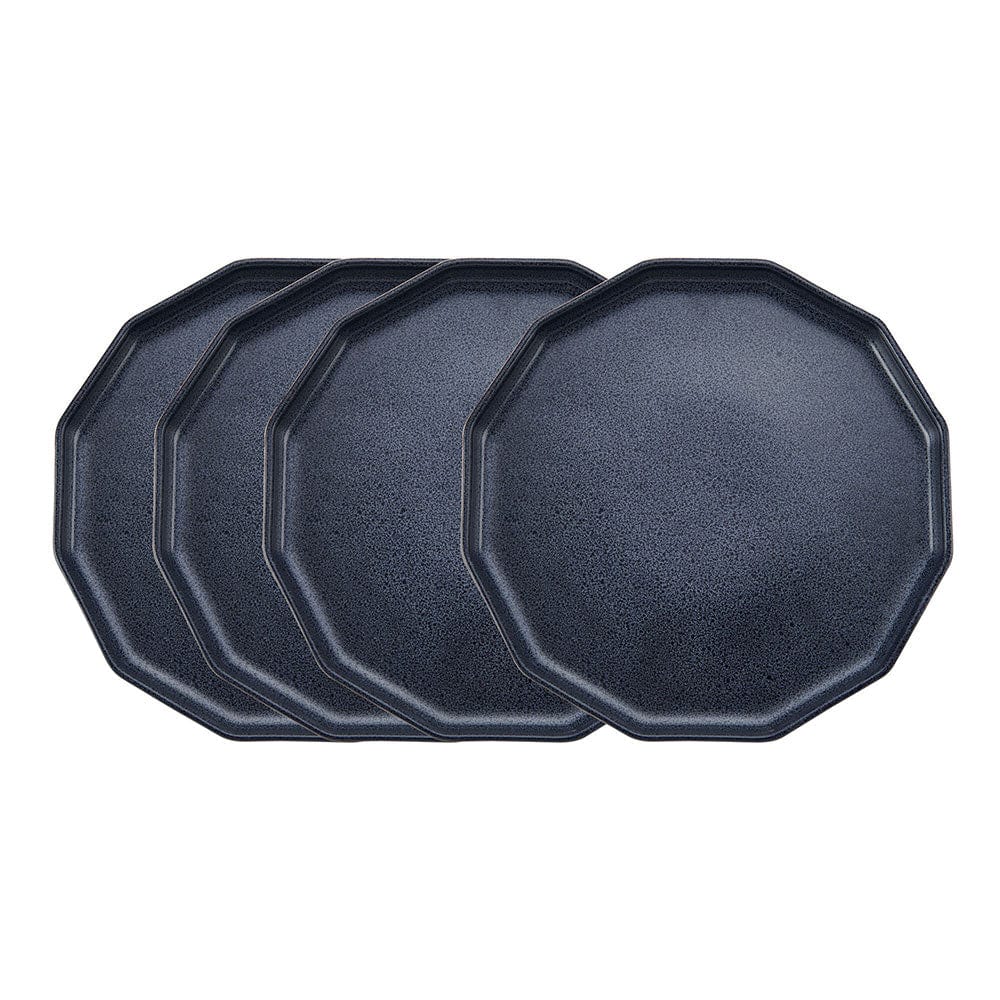 Luxor Blue Set of 4 Dinner Plates