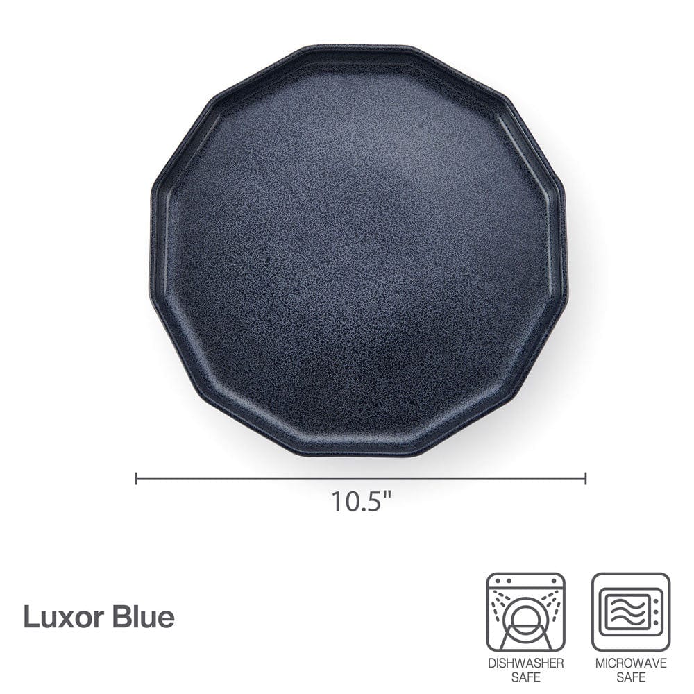 Luxor Blue Set of 4 Dinner Plates