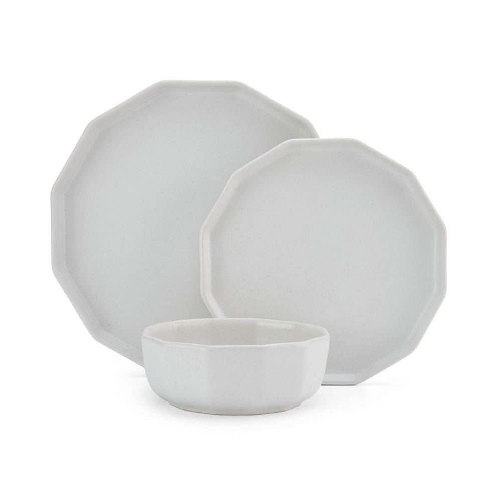 Luxor White 12 Piece Dinnerware Set, Service for 4