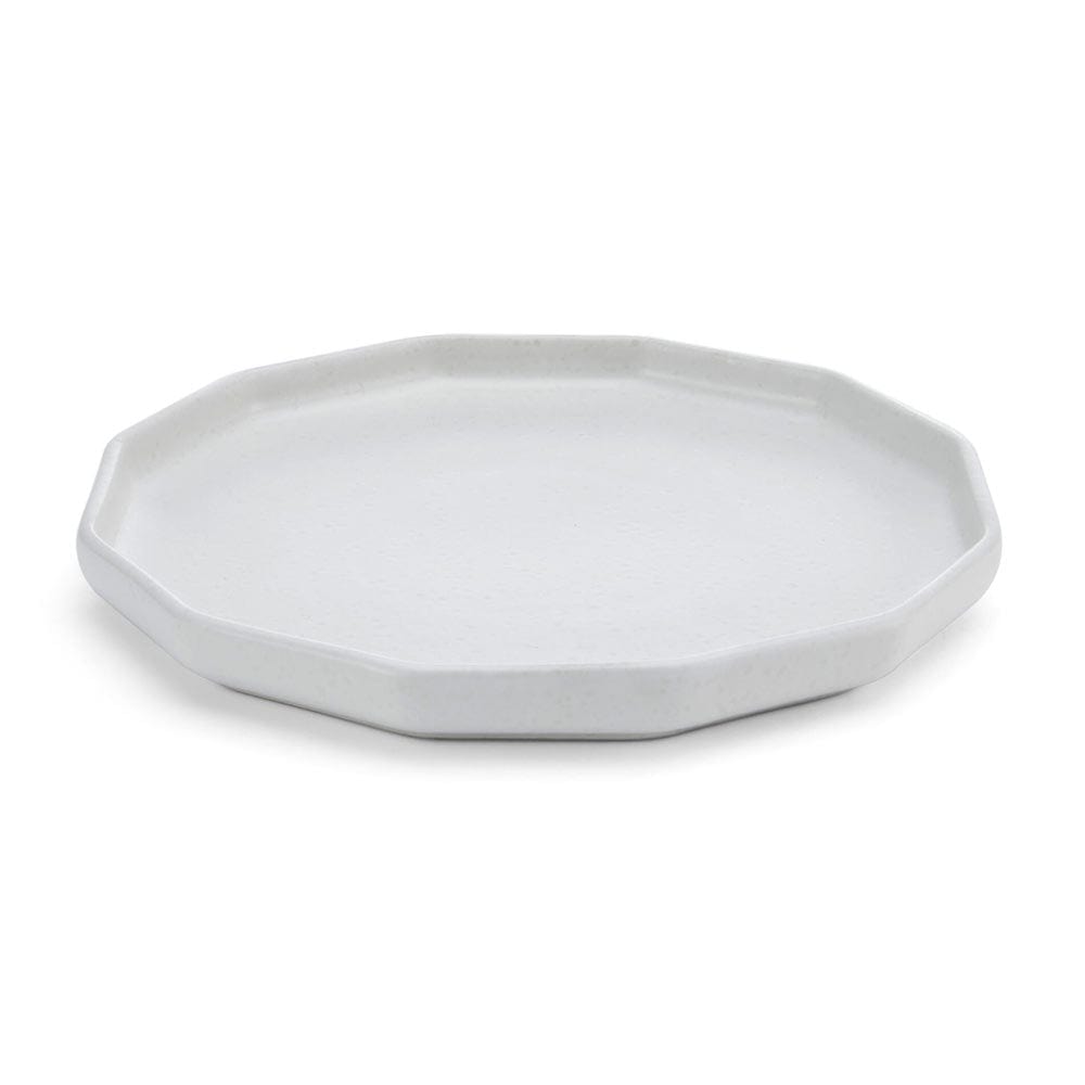 Luxor White Set of 4 Dinner Plates