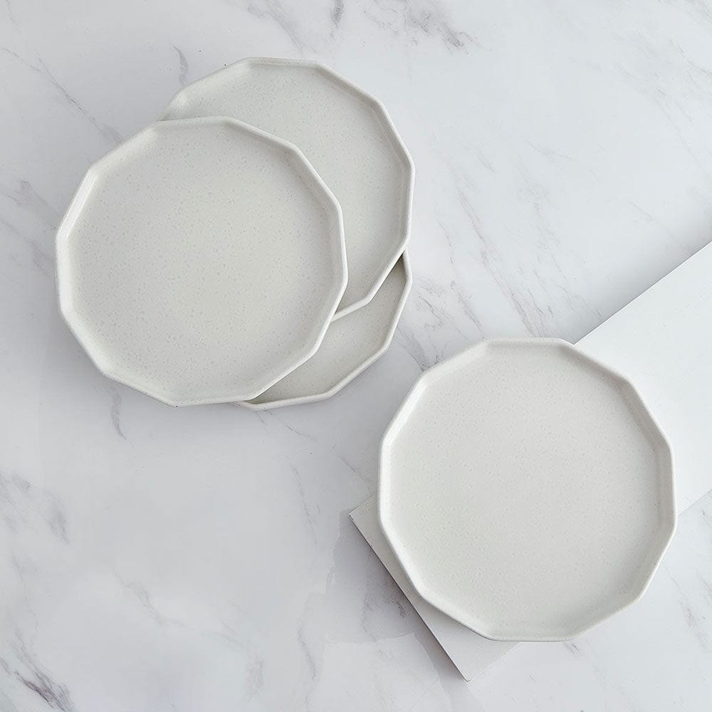 Luxor White Set of 4 Salad Plates