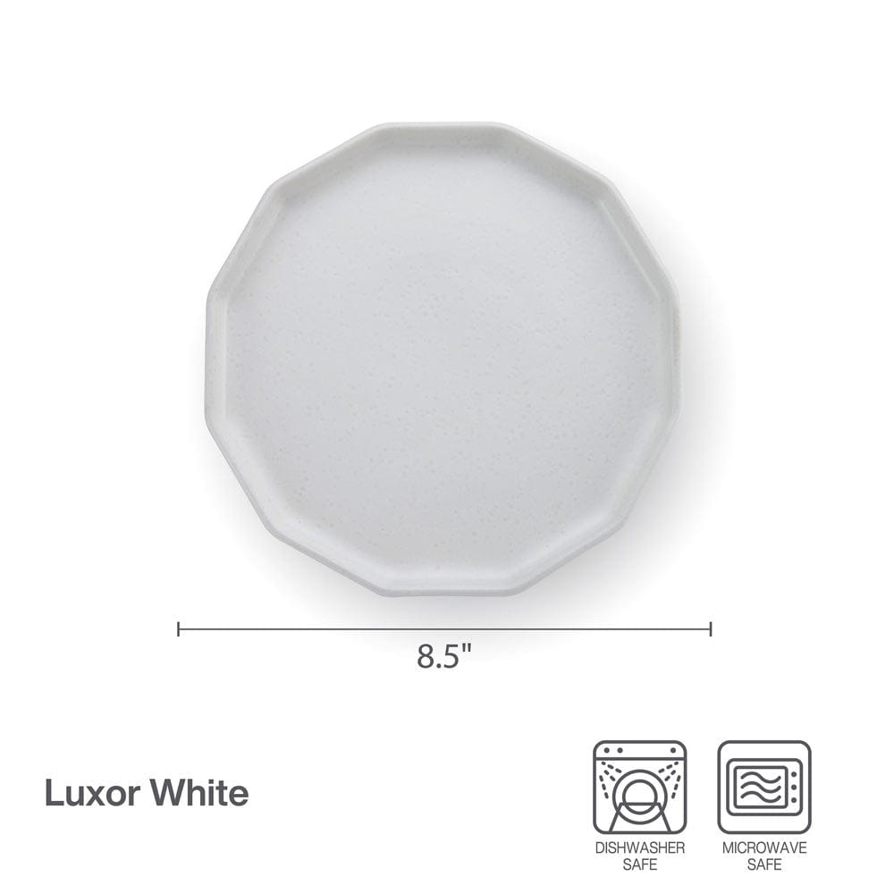 Luxor White Set of 4 Salad Plates