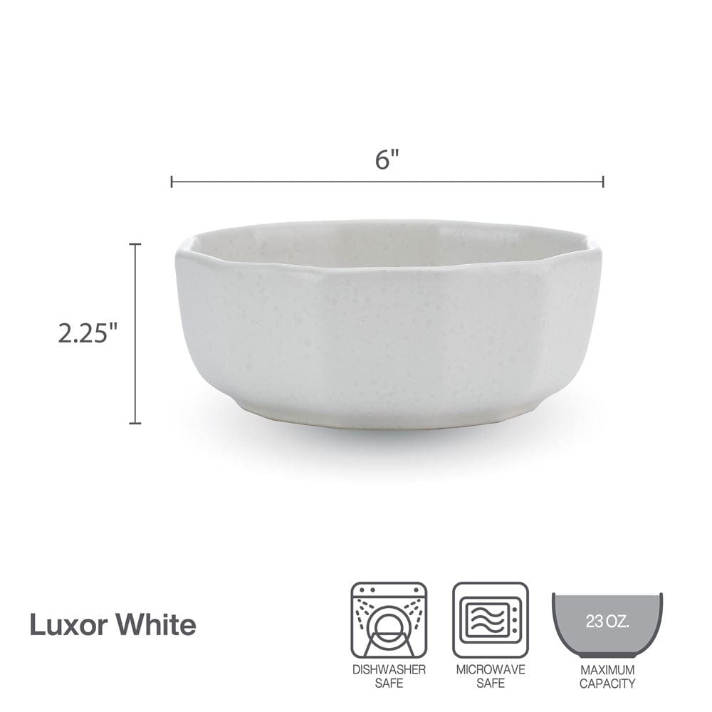 Luxor White Set of 4 Soup Cereal Bowls