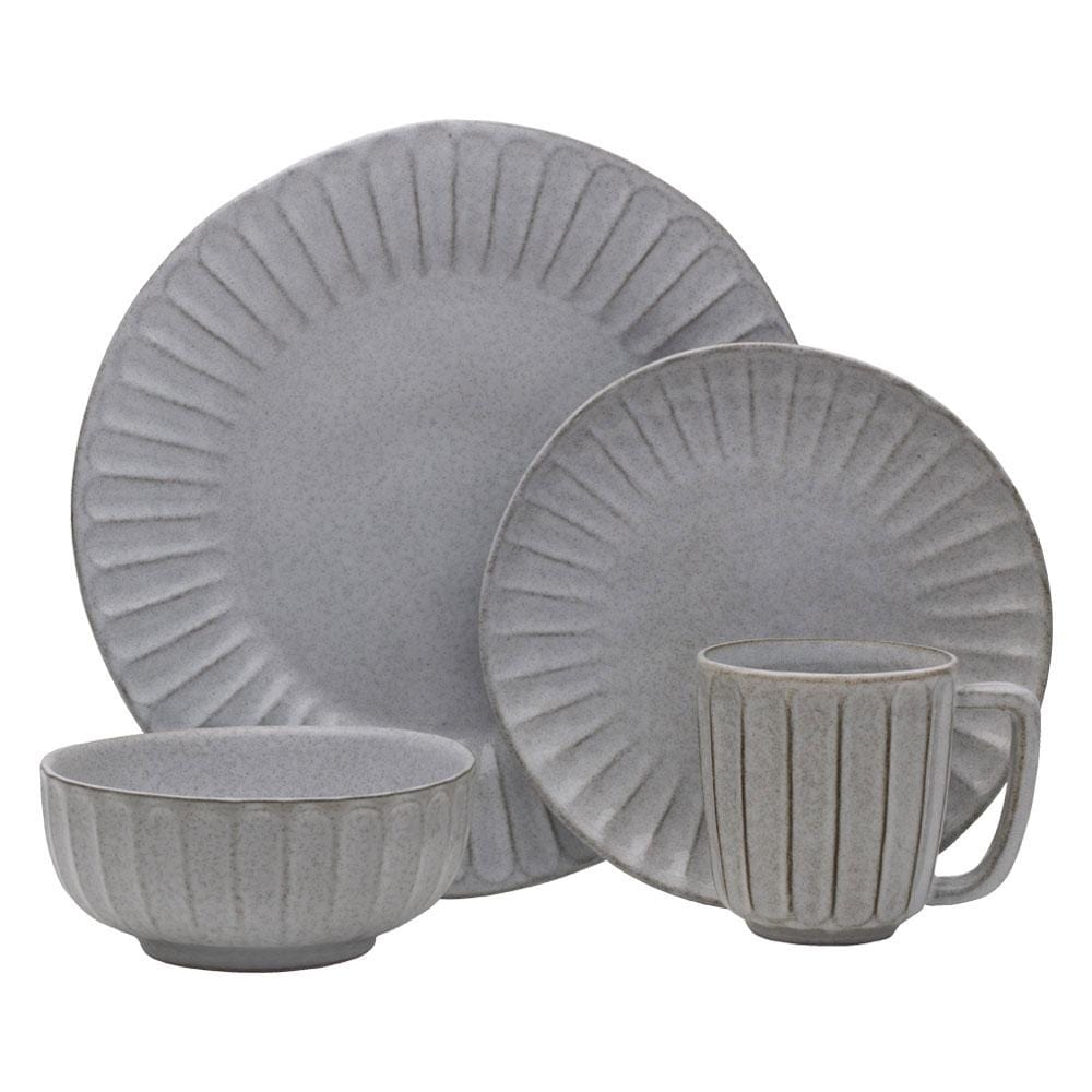 Monterey Grey 16 Piece Dinnerware Set