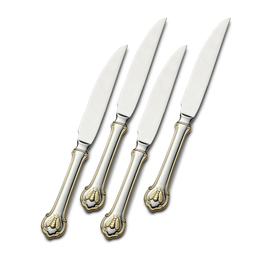 Napoleon Bee Gold Accent Set of 4 Steak Knives