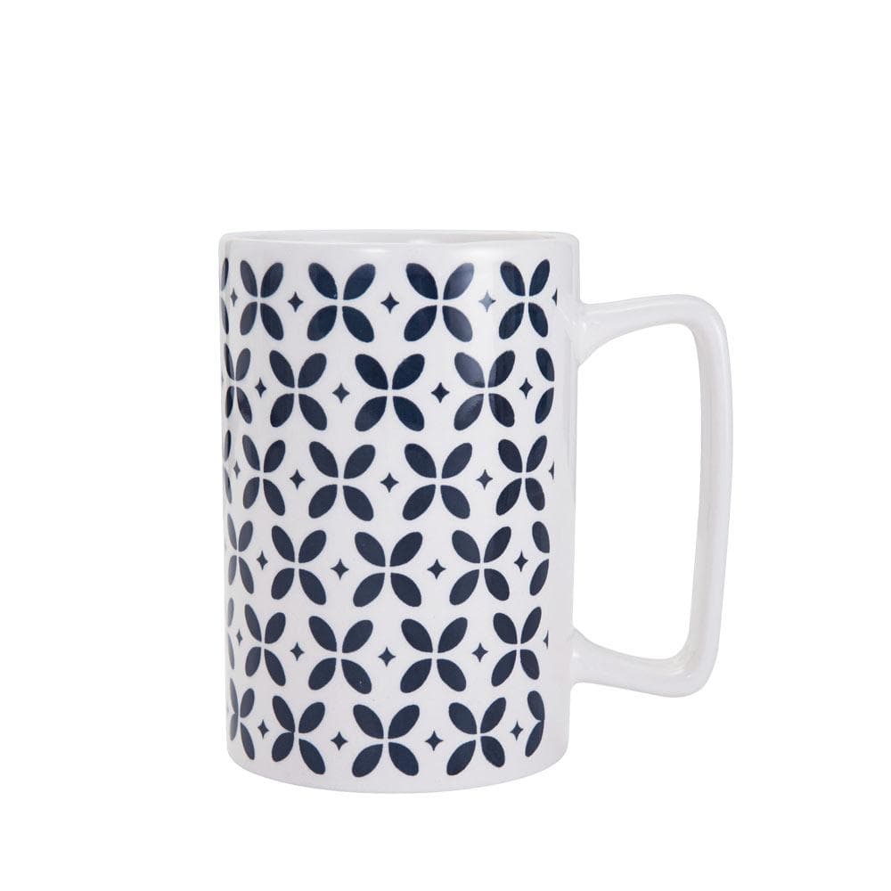Navy Geometric Mug