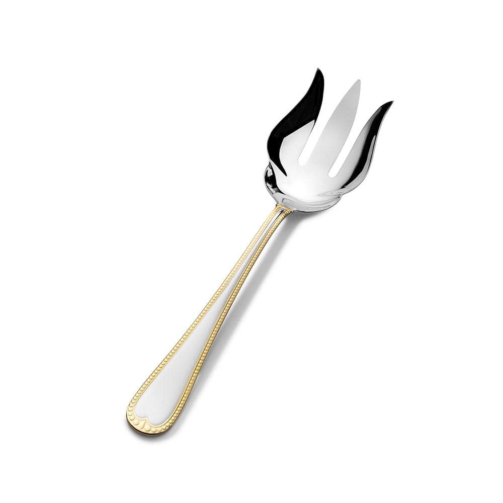 New Castle Gold Accent Salad Serving Fork