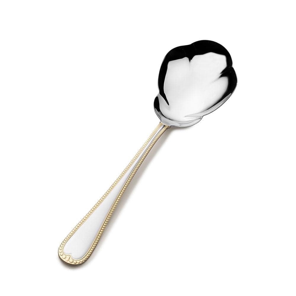 New Castle Gold Accent Salad Serving Spoon