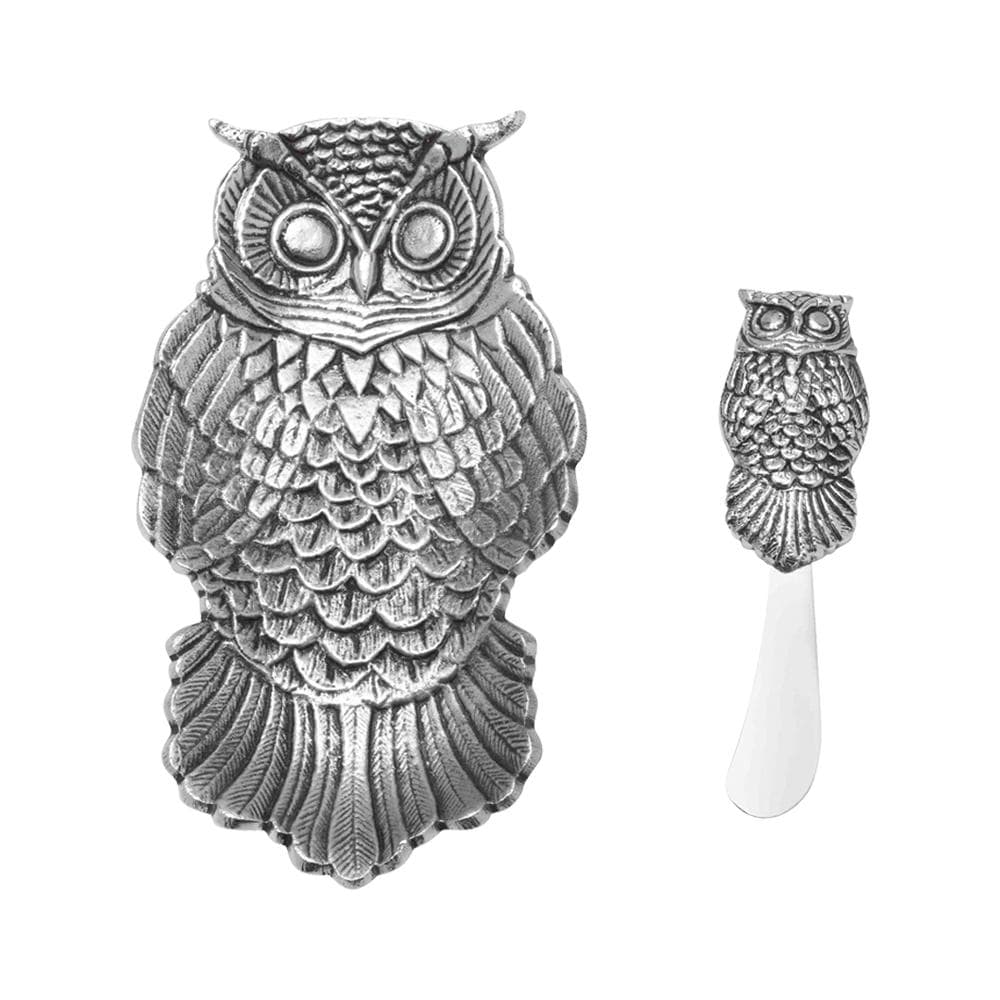 Owl Dish and Spreader Set