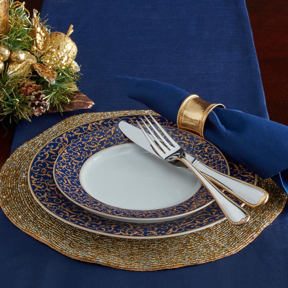 Parchment Cobalt Salad Plate