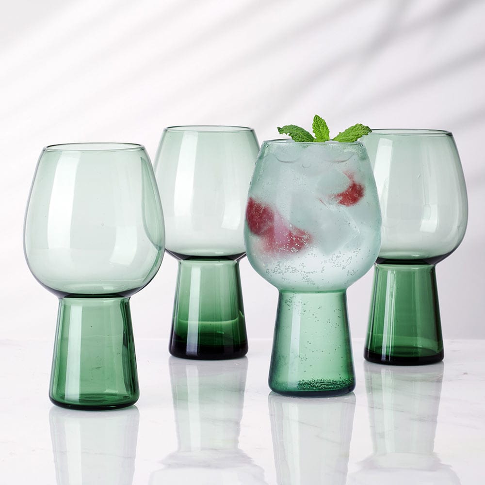 Phoebe Sage Set of 4 Beer Goblet Glasses