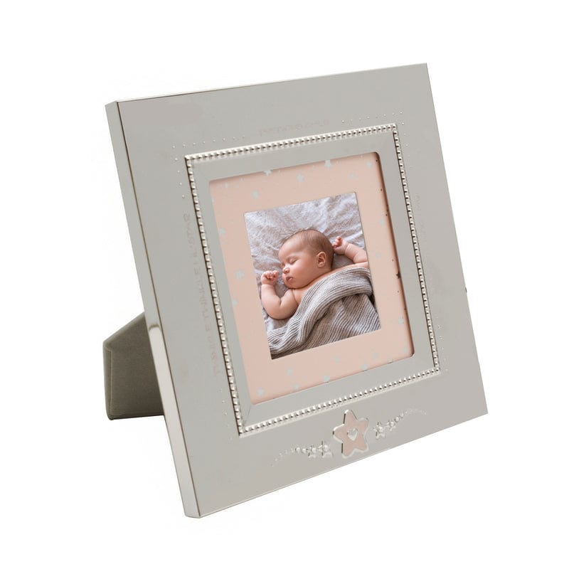 3 X 3 Baby Pink Star Nickelplate Frame