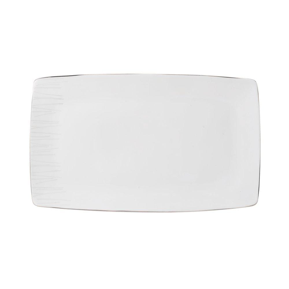 Platinum Frill 14 Inch Rectangular Platter