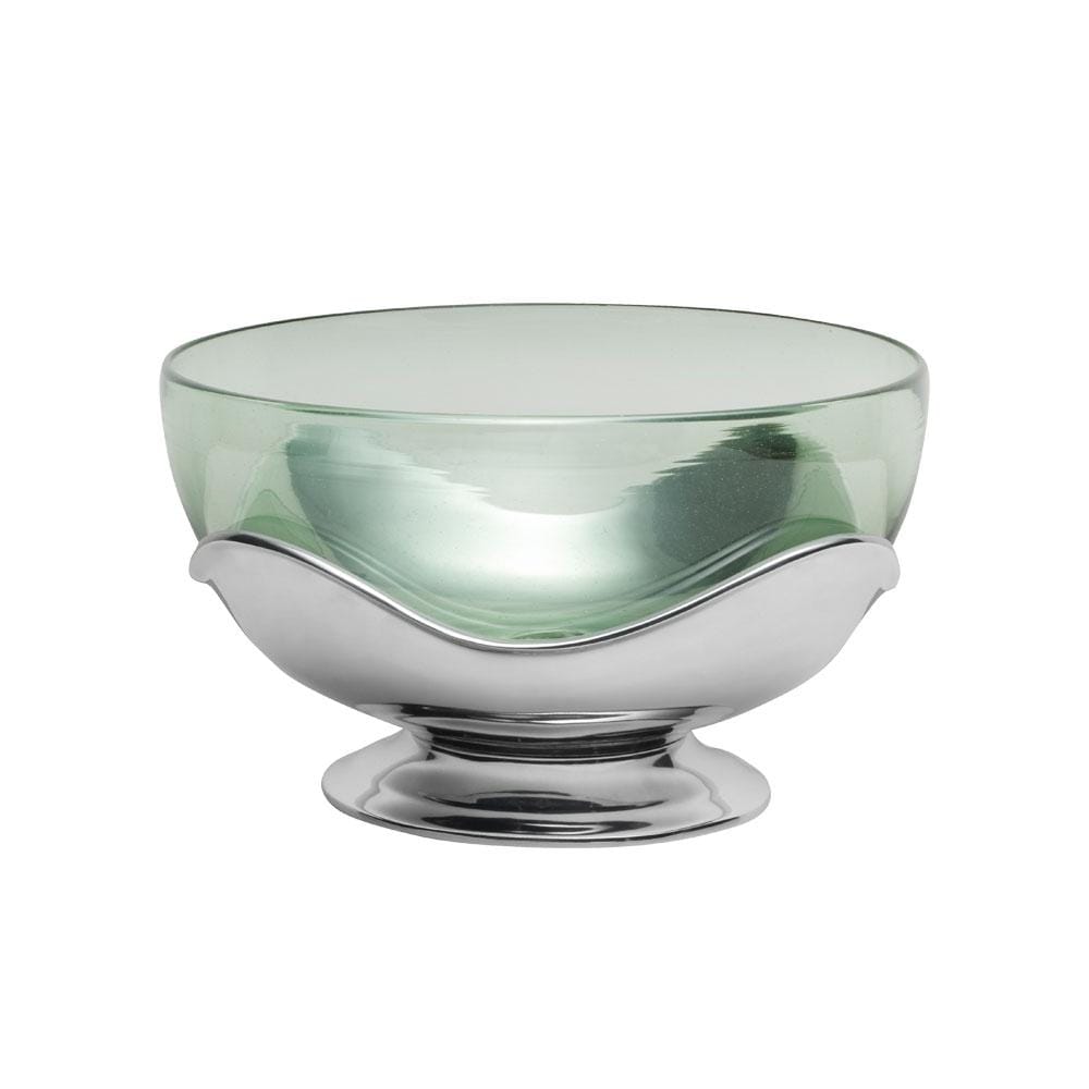 Retro Glass Bowl with Base